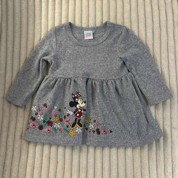 Disney -  Minnie Mouse - long sleeve knit dress. Size 3-6 months - Picture 1 of 4